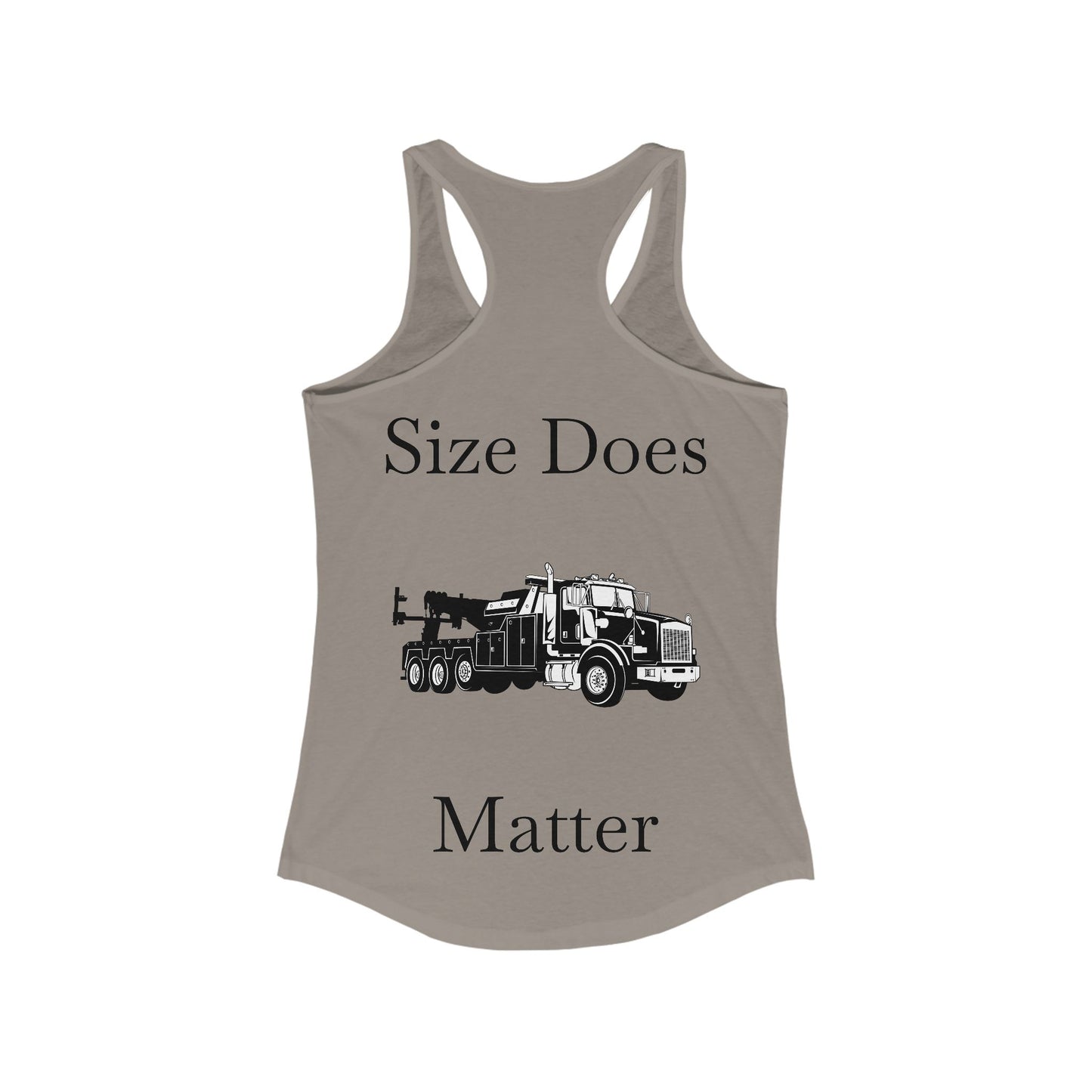 Size Does Matter Women's Racerback Tank
