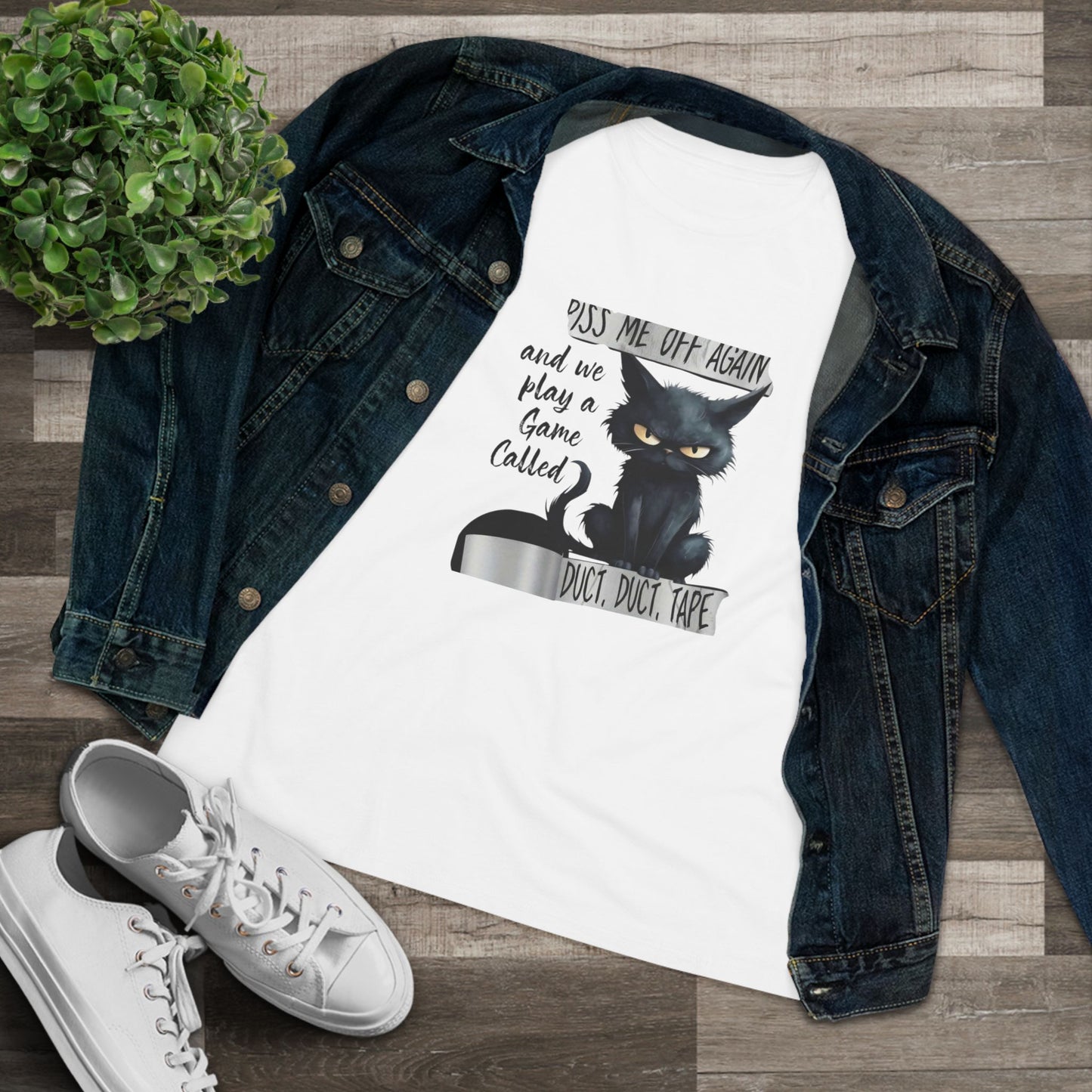 Duct, Duct, Tape Women's Short Sleeve Crewneck Tee