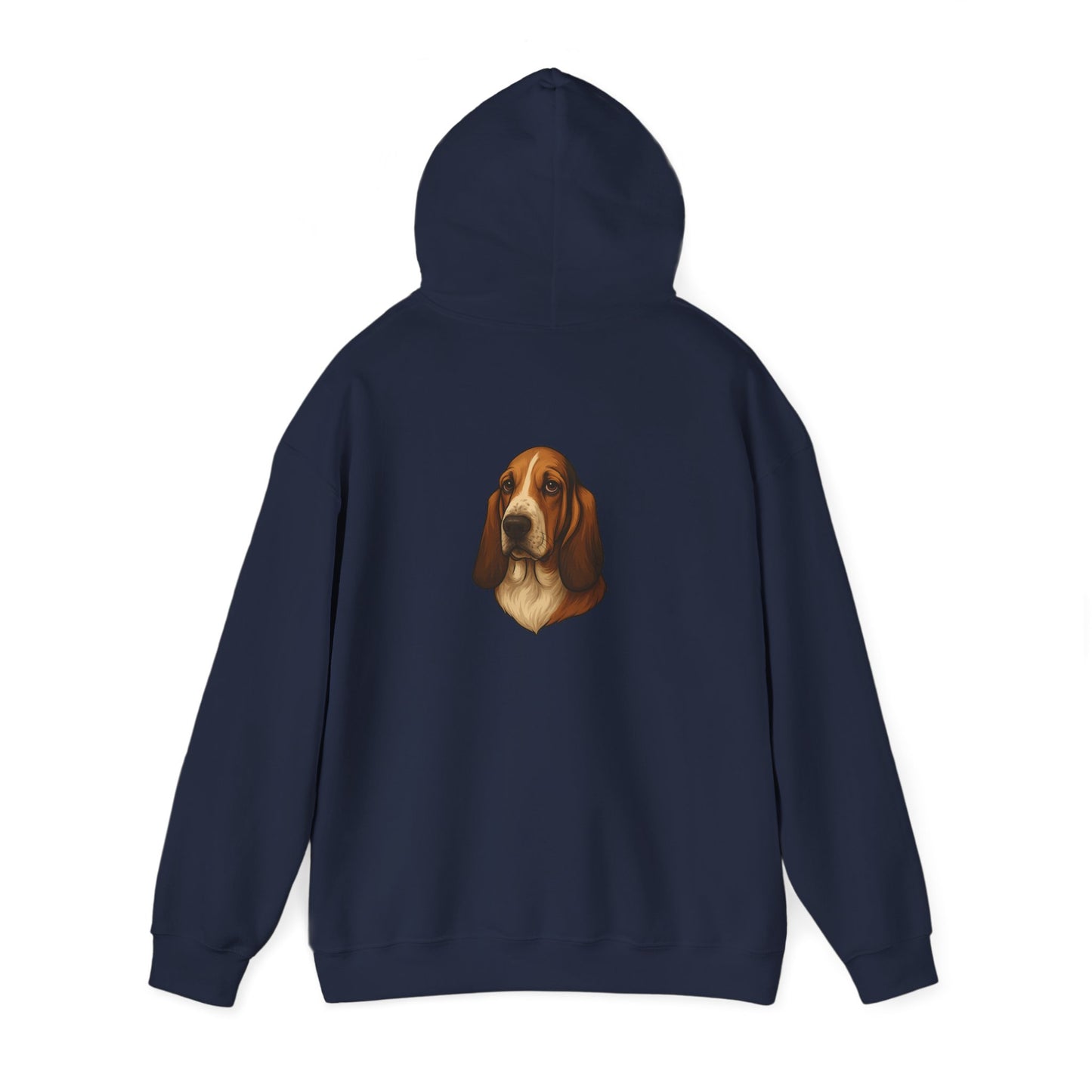 Basset Hound Head Unisex Hoodie