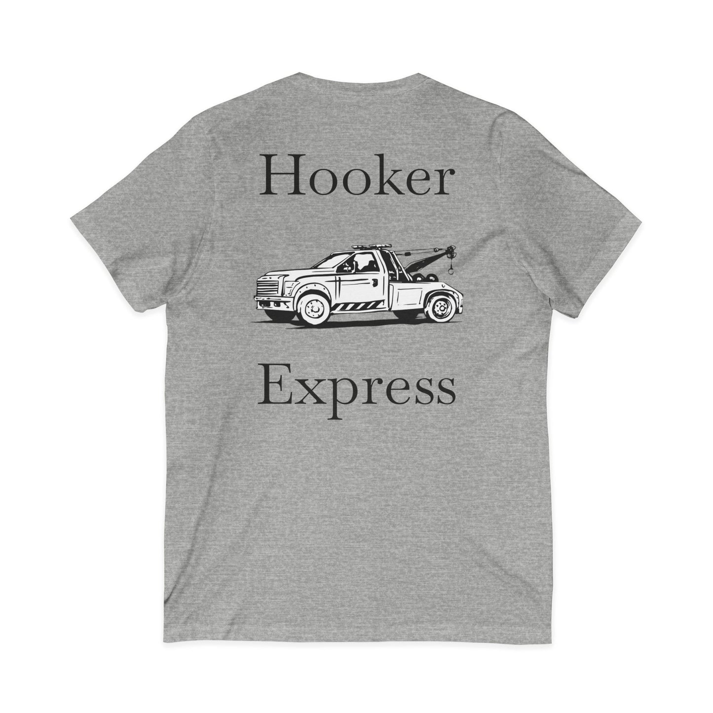 H**ker Express Wheel Lift Tow Truck Unisex Short Sleeve V-Neck Tee
