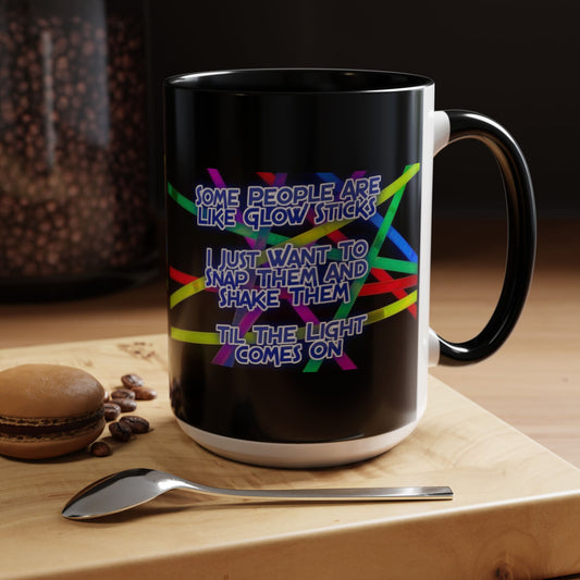 Glow Sticks 2-Tone Coffee Mug