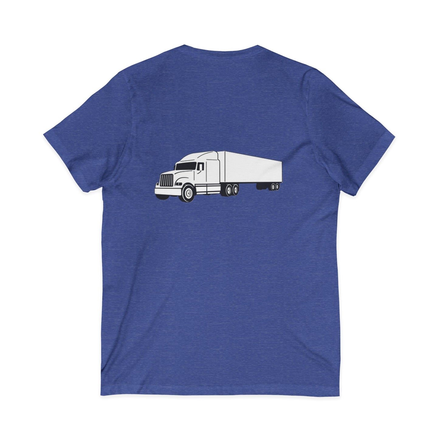 Semi Truck Unisex Short Sleeve V-Neck Tee