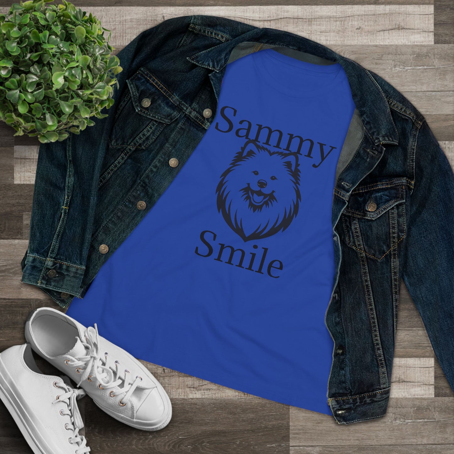 Sammy Smile Women's Short Sleeve Crewneck Tee
