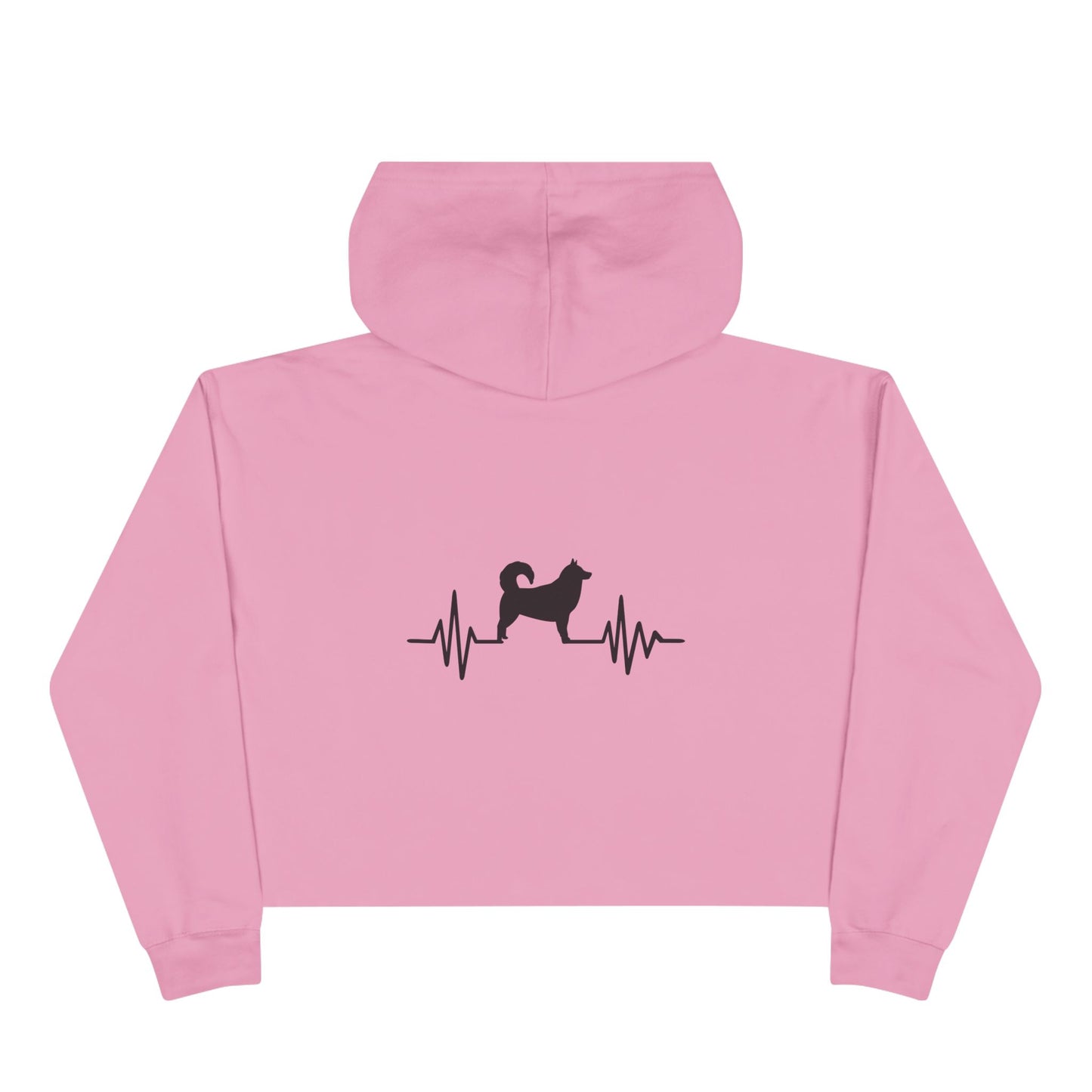 My Heart Beats For Malamutes Women's Crop Hoodie