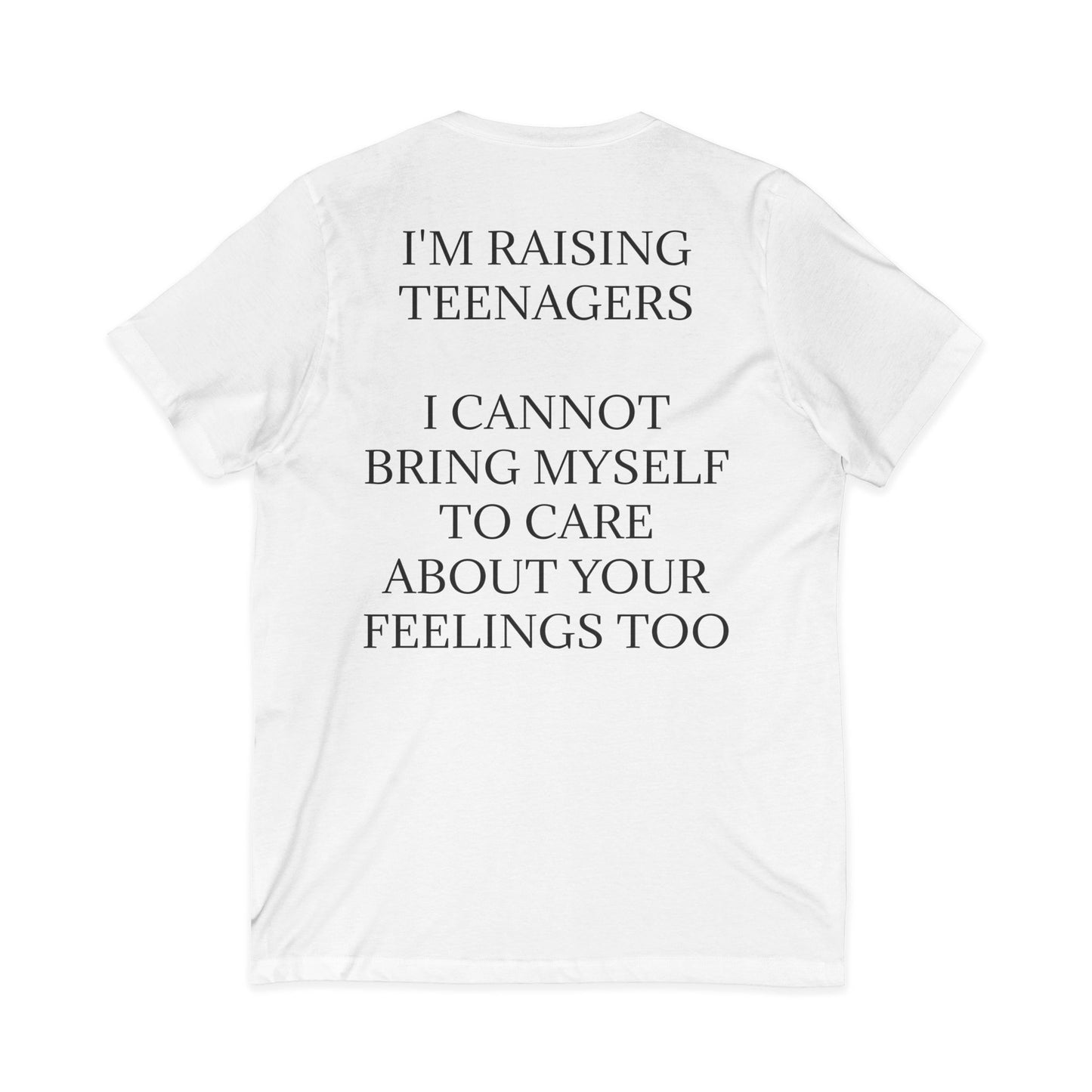 Raising Teenagers Unisex Short Sleeve V-Neck Tee