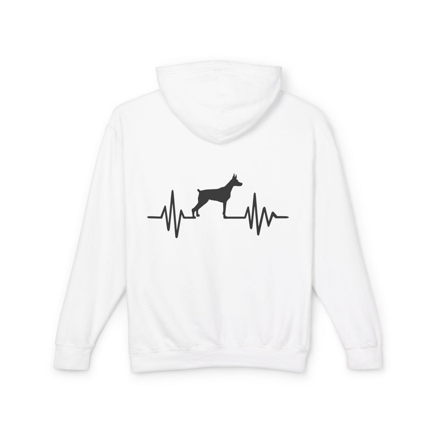 My Heart Beats For Dobermans Unisex Lightweight Hoodie
