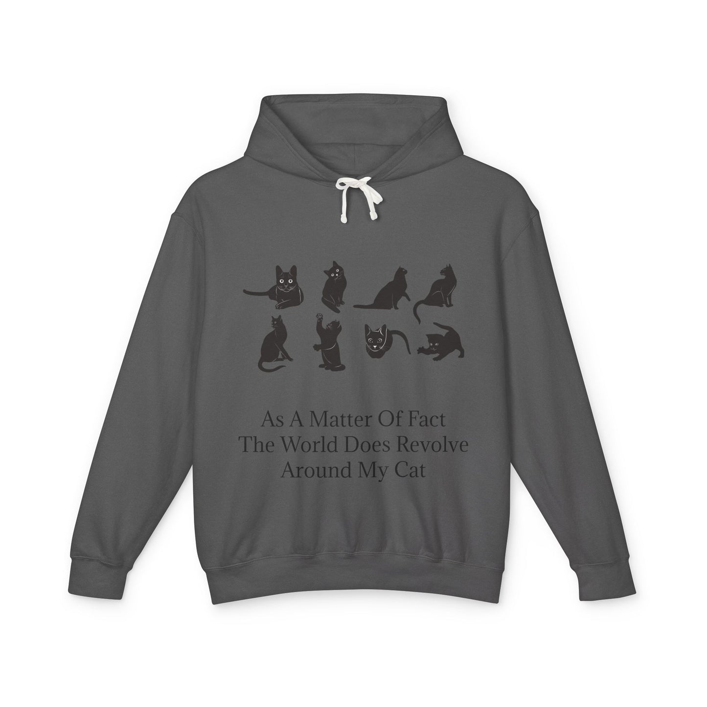 Matter Of Fact Cat Unisex Lightweight Hoodie