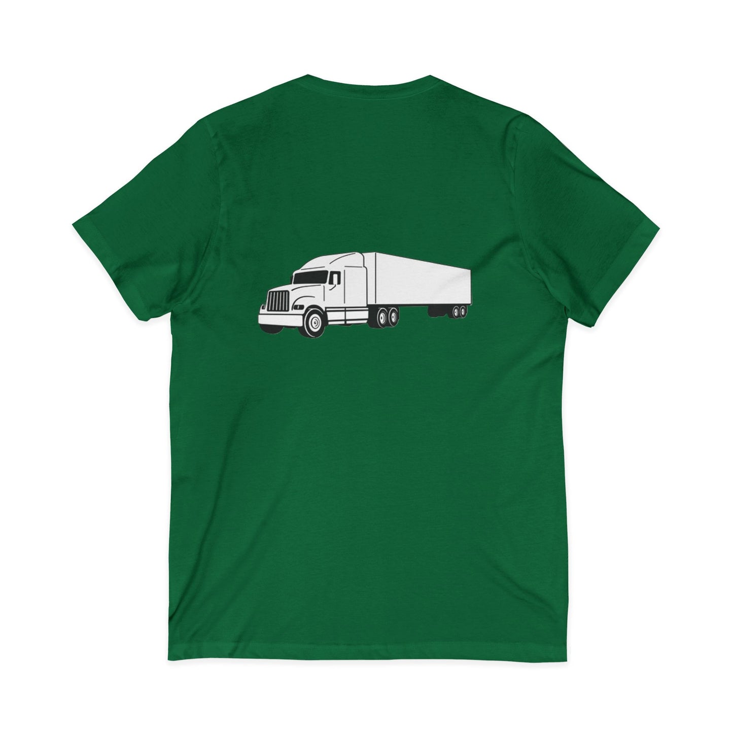 Semi Truck Unisex Short Sleeve V-Neck Tee