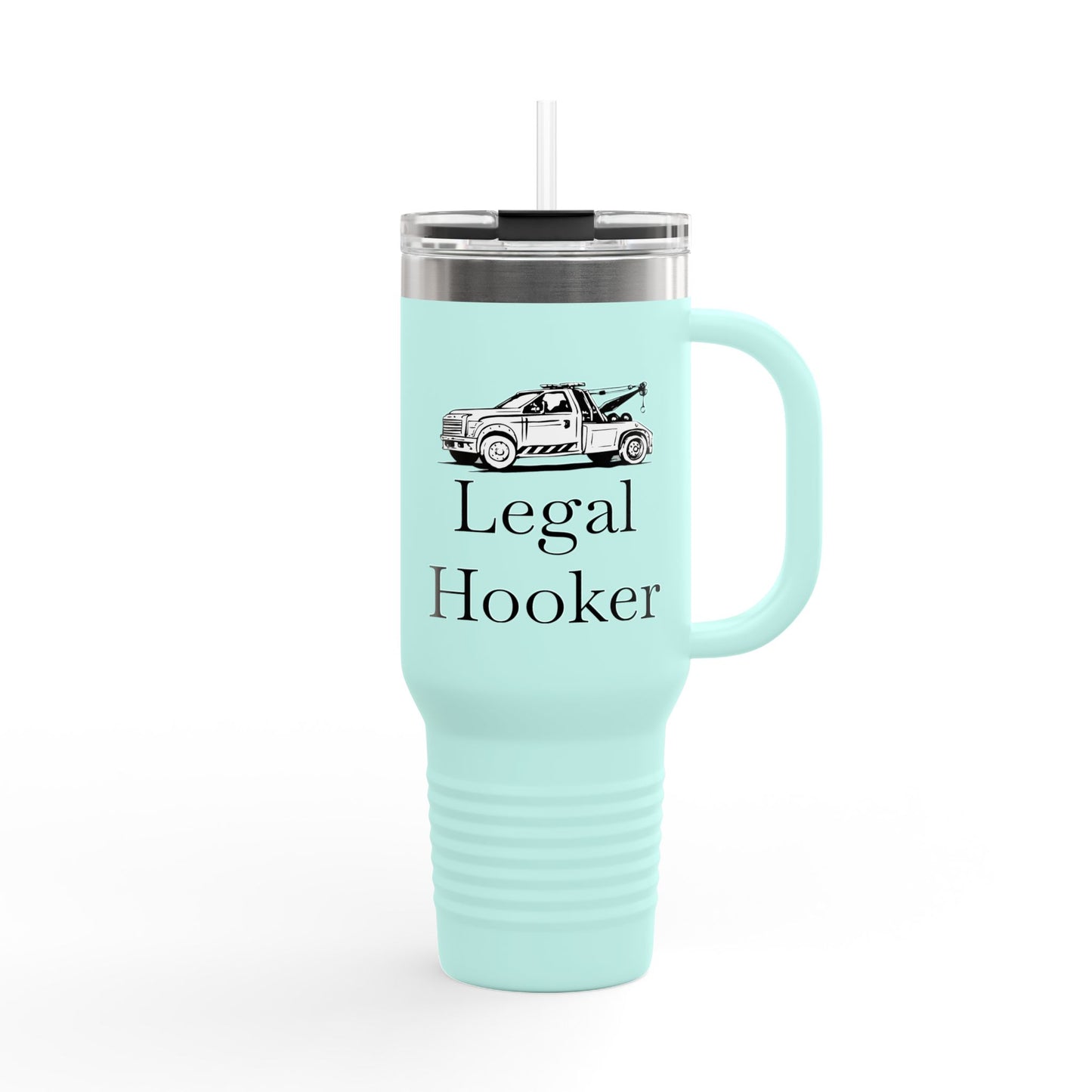 Legal H**ker Wheel Lift Tow Truck Insulated Travel Mug