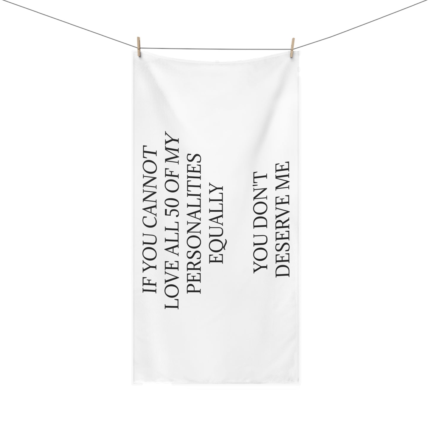 50 Personalities Mink-Cotton Beach Towel