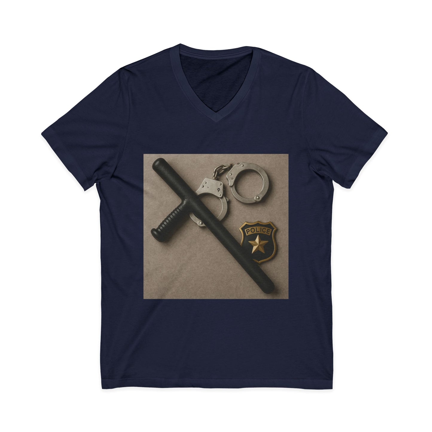 Law Enforcement Appreciation Unisex Short Sleeve V-Neck Tee