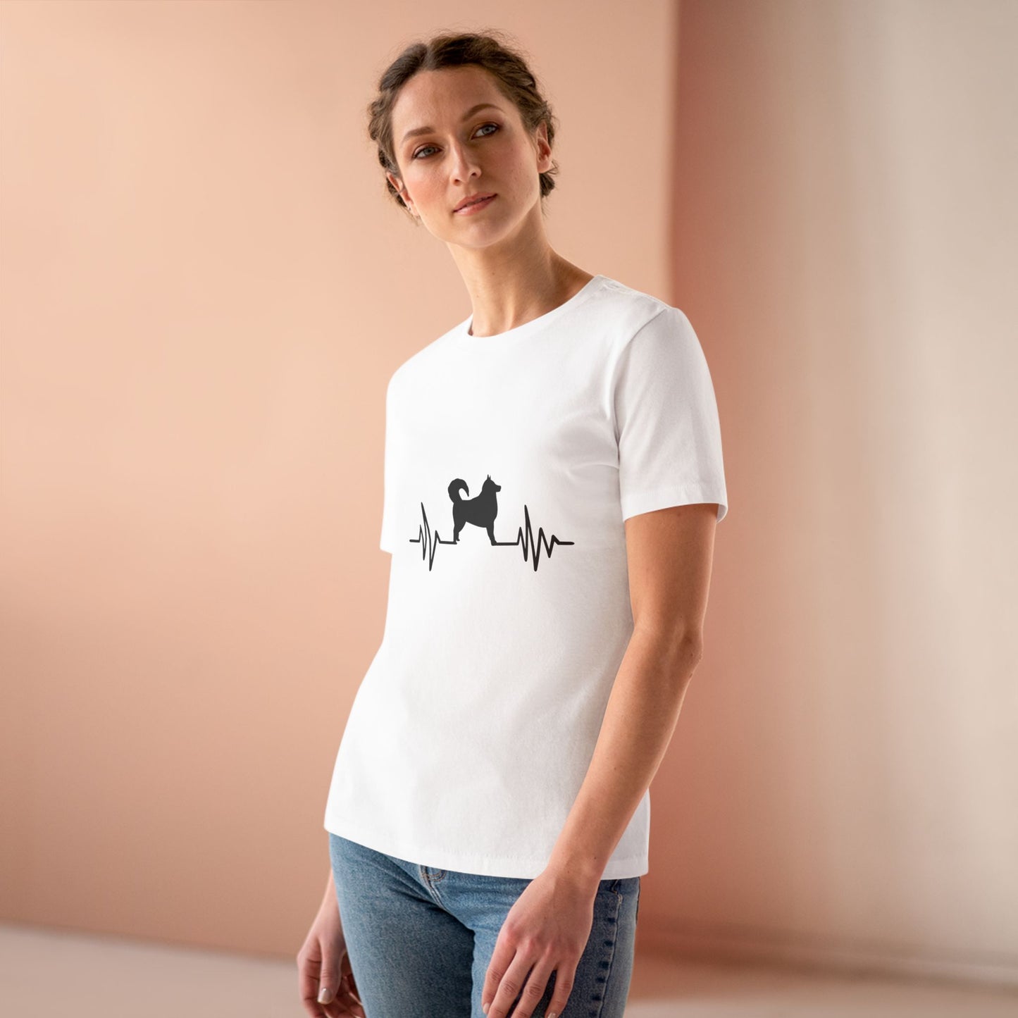 My Heart Beats For Malamutes Women's Short Sleeve Crewneck Tee