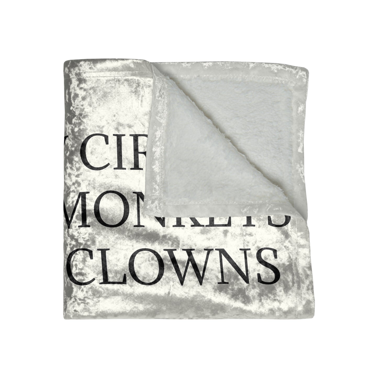 Ringmaster Crushed Velvet Blanket