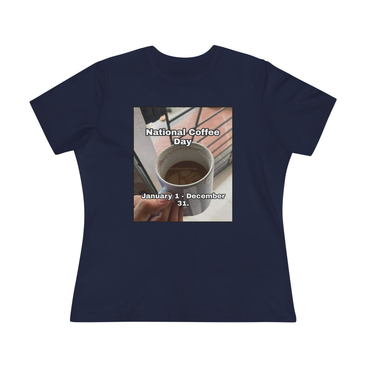 National Coffee Day Women's Short Sleeve Crewneck Tee