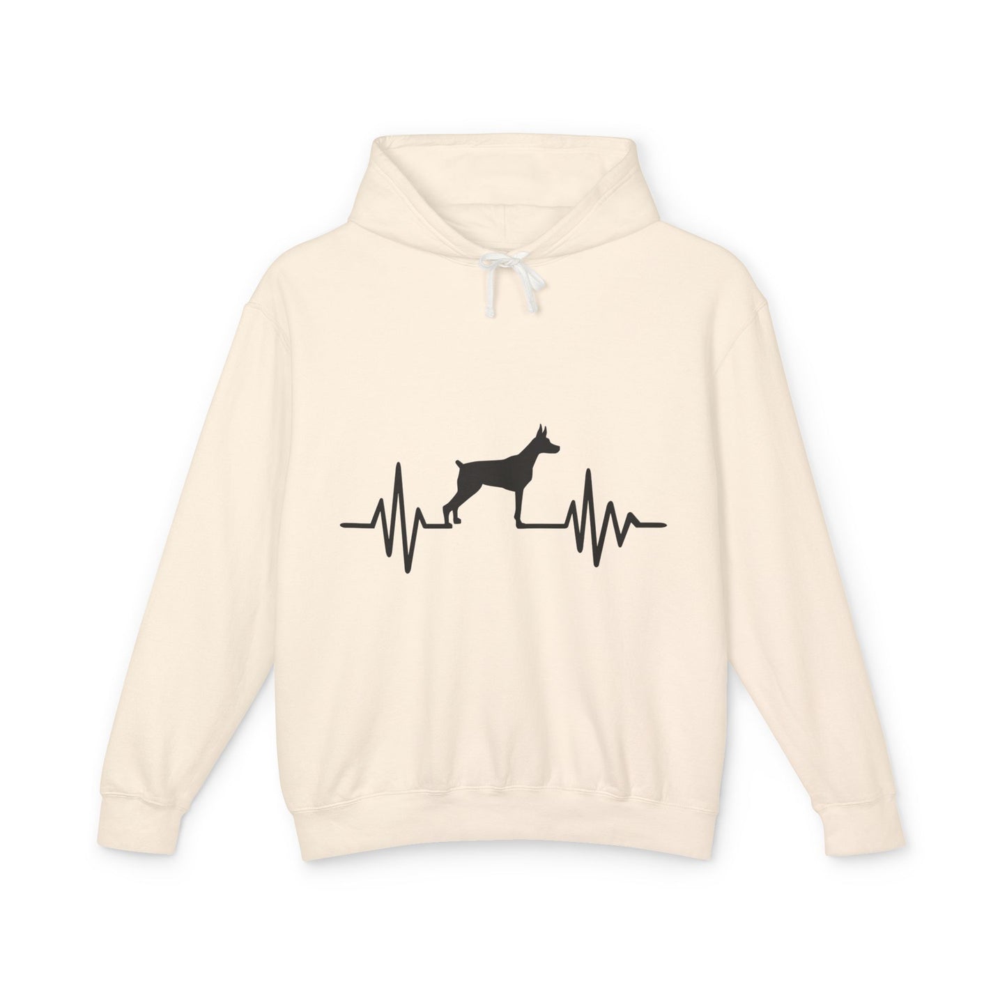 My Heart Beats For Dobermans Unisex Lightweight Hoodie