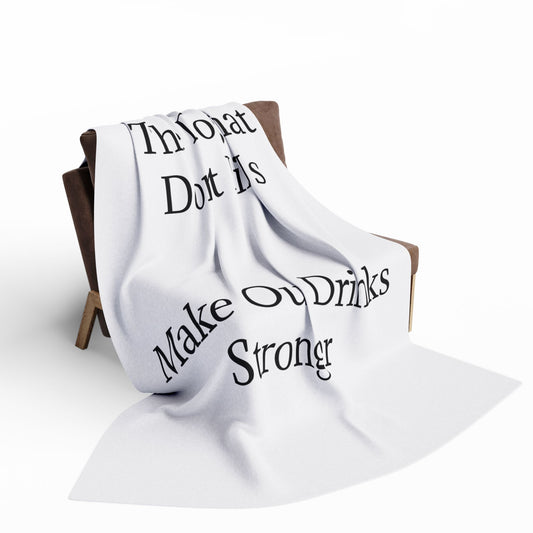 Drinks Stronger Arctic Fleece Blanket