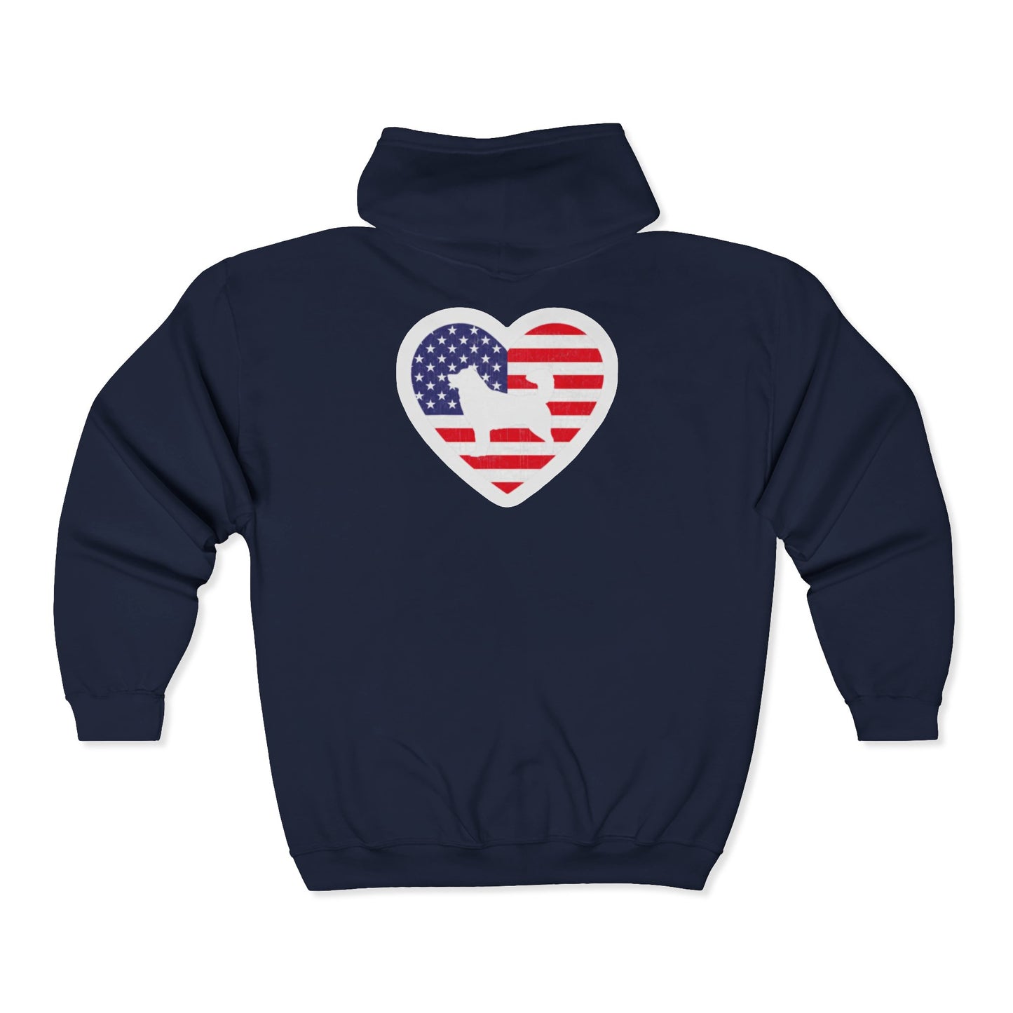 Malamute Flag Unisex Full Zip Hoodie