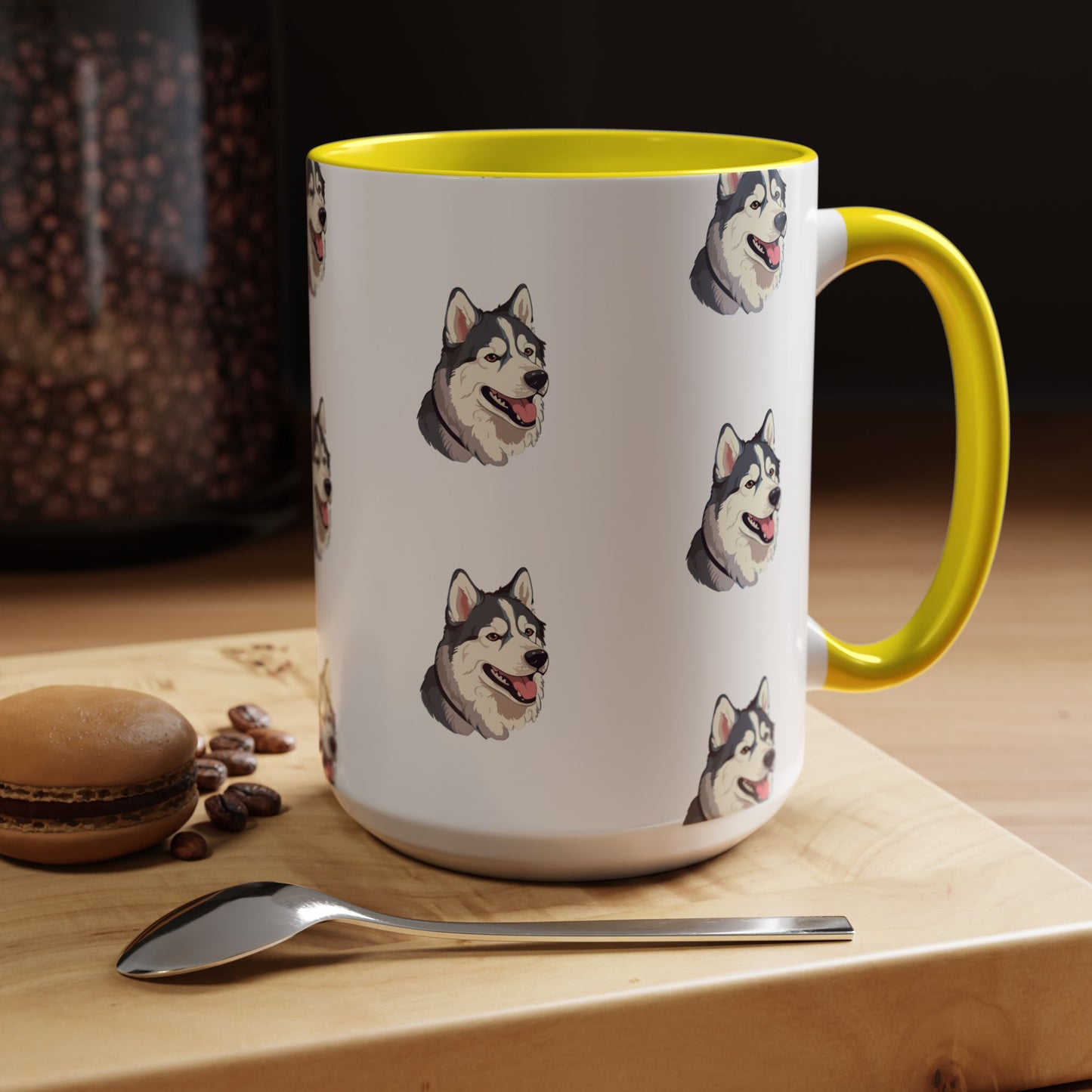 Malamute Head 2-Tone Coffee Mug