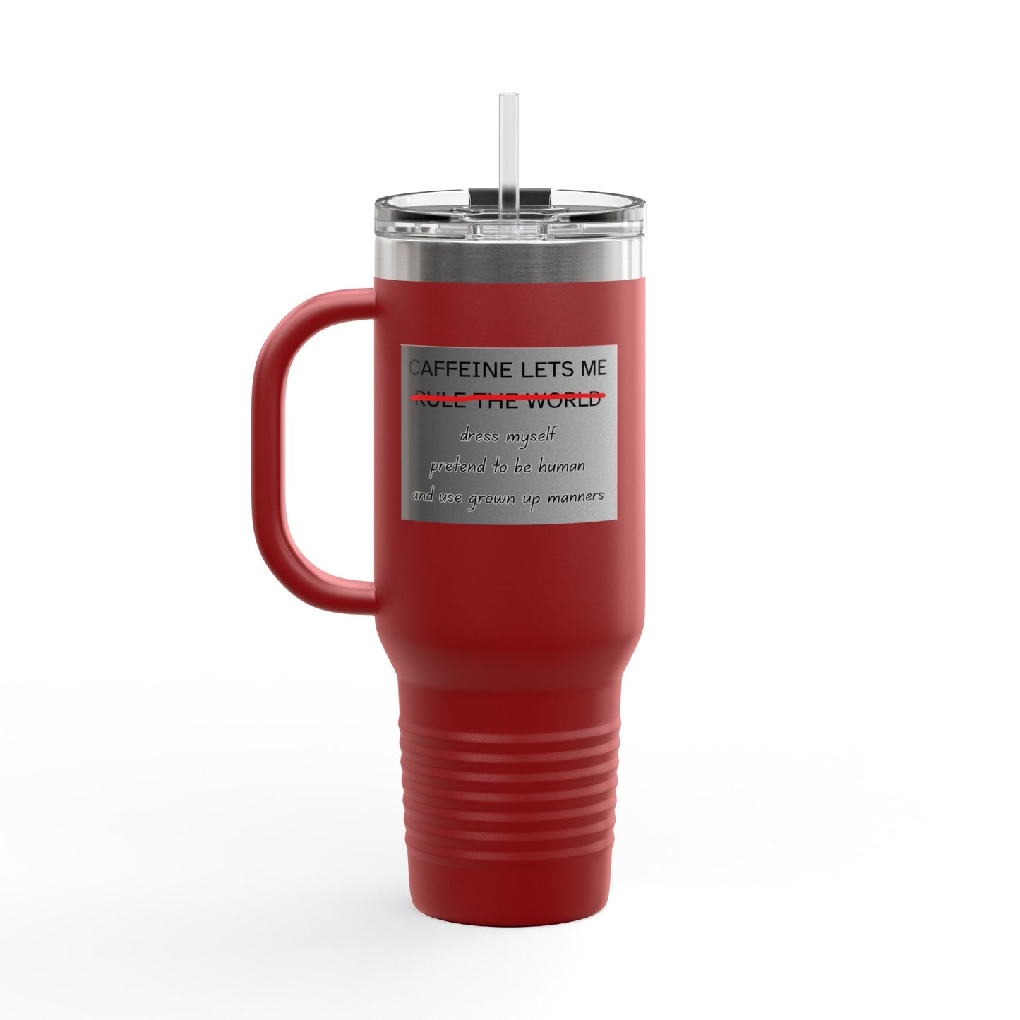 Caffeine Lets Me Insulated Travel Mug