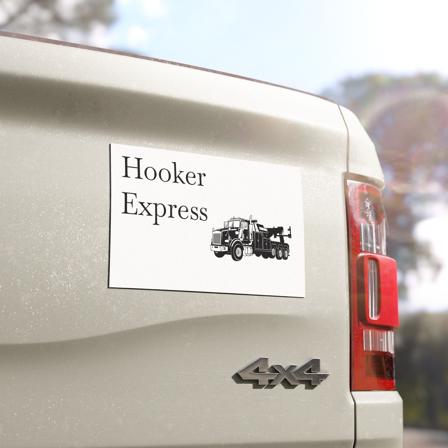 H**ker Express Heavy Tow Truck Indoor/Outdoor Magnet
