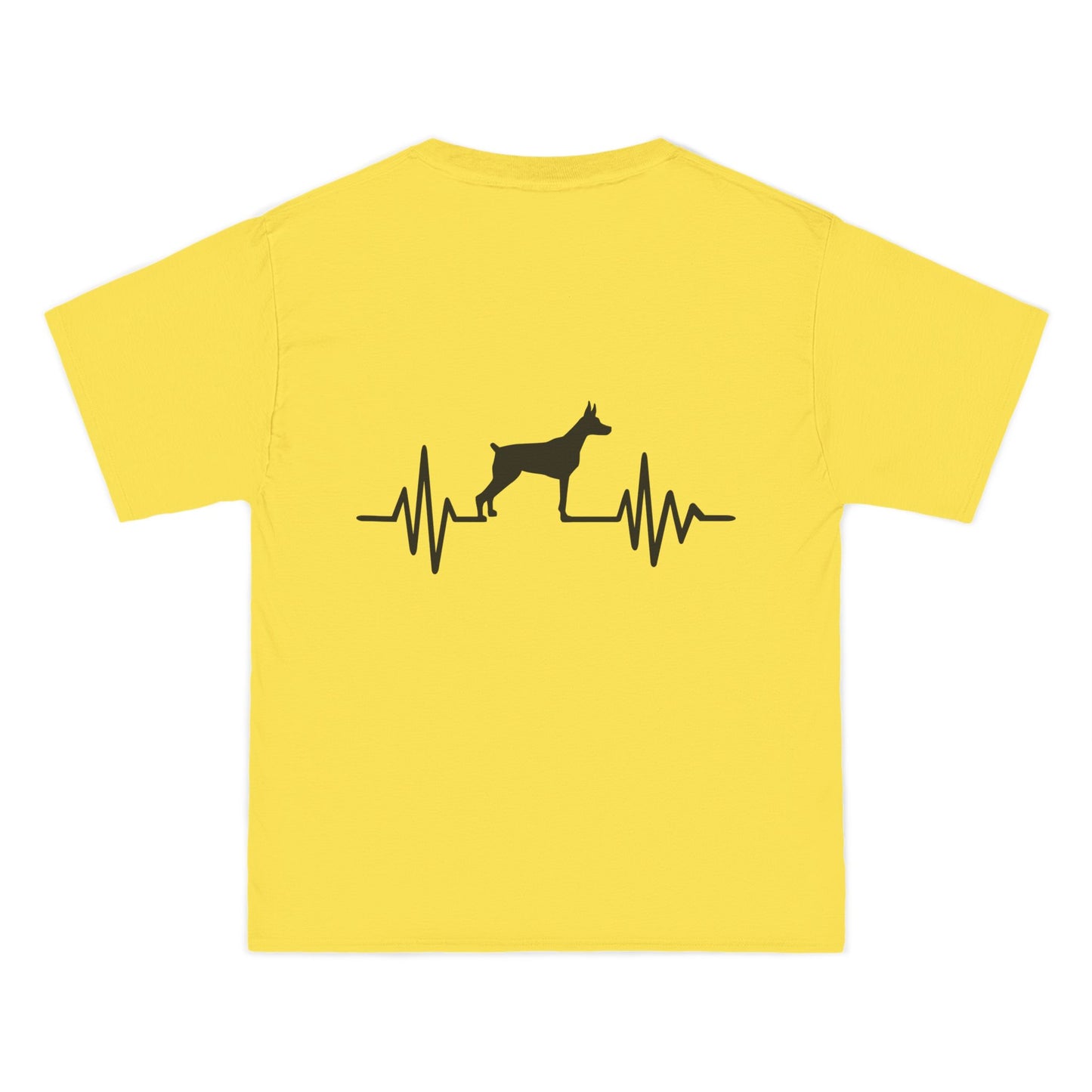 My Heart Beats For Dobermans Men's Short-Sleeve Crewneck Tee