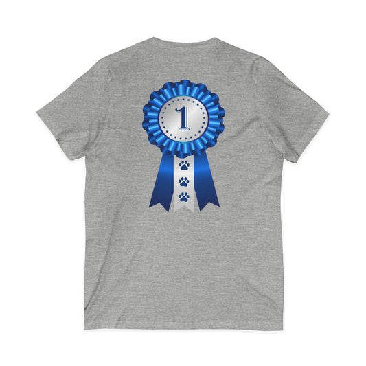 Show Ribbon Unisex Short Sleeve V-Neck Tee
