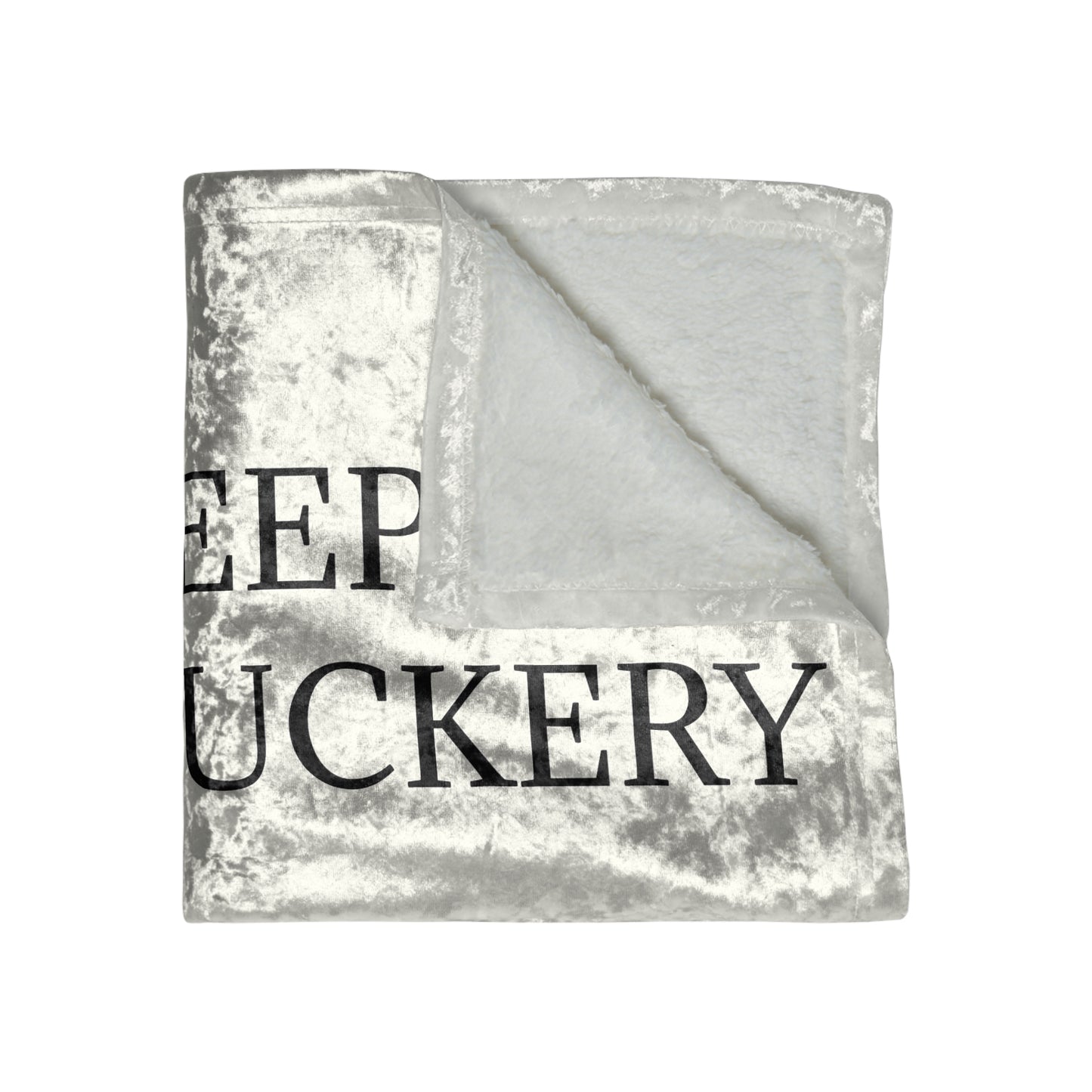 Dumbfuckery Crushed Velvet Blanket