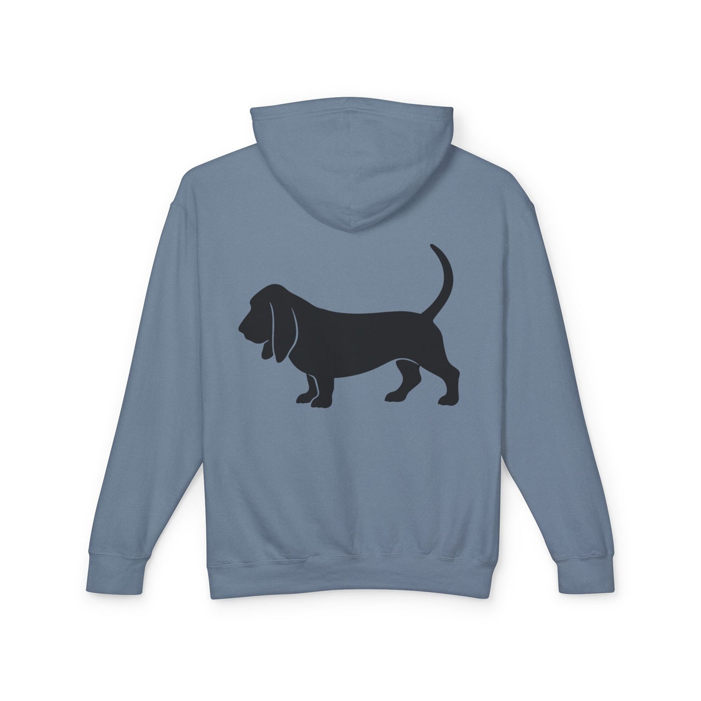 Basset Hound Silhouette Unisex Lightweight Hoodie