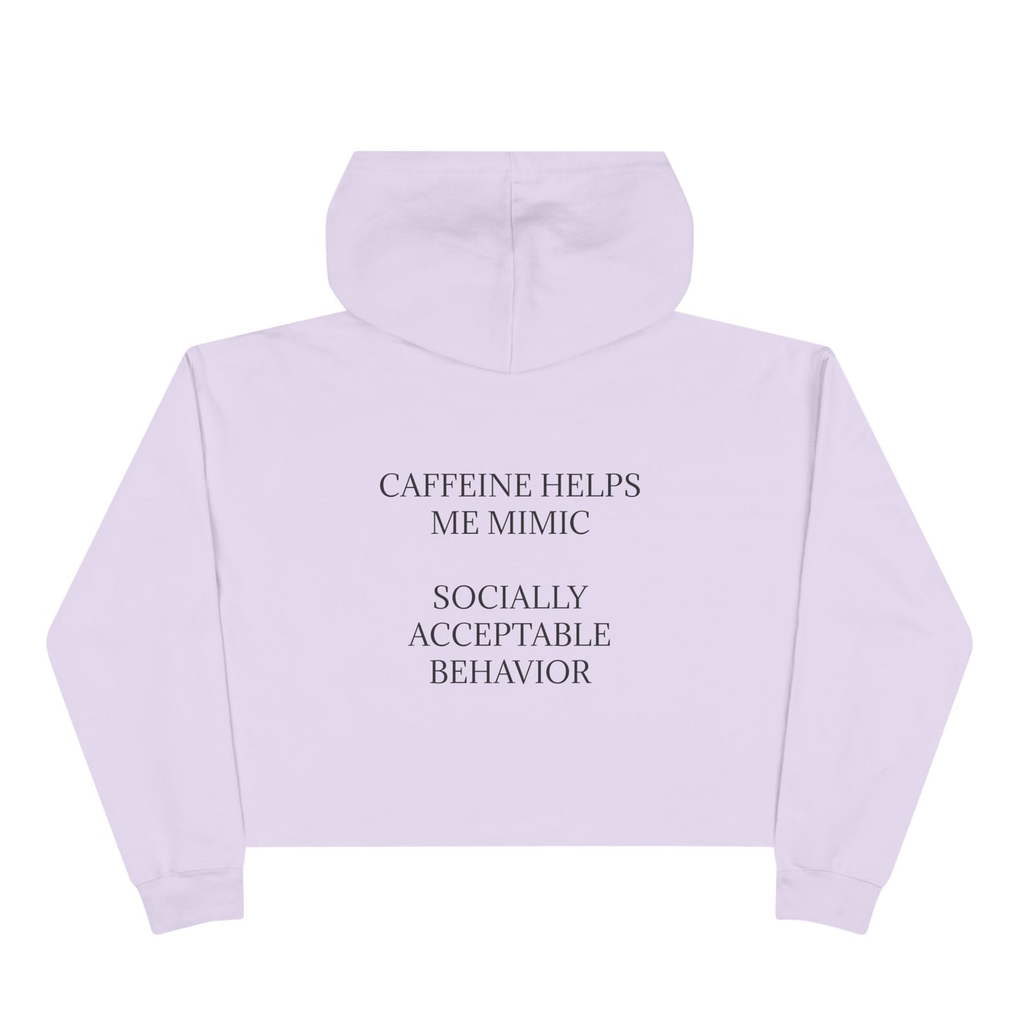 Socially Acceptable Women's Crop Hoodie
