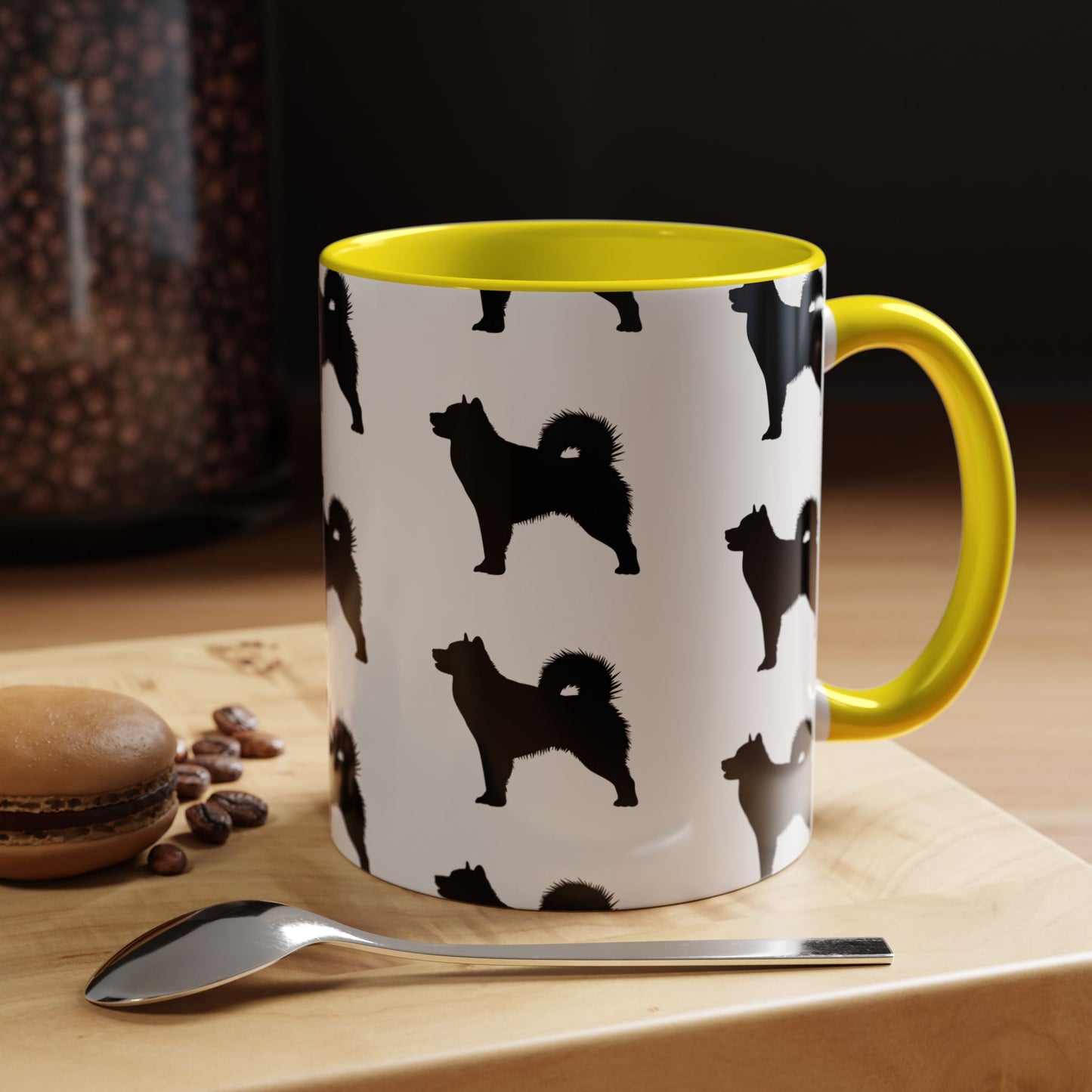 Malamute Silhouette 2-Tone Coffee Mug