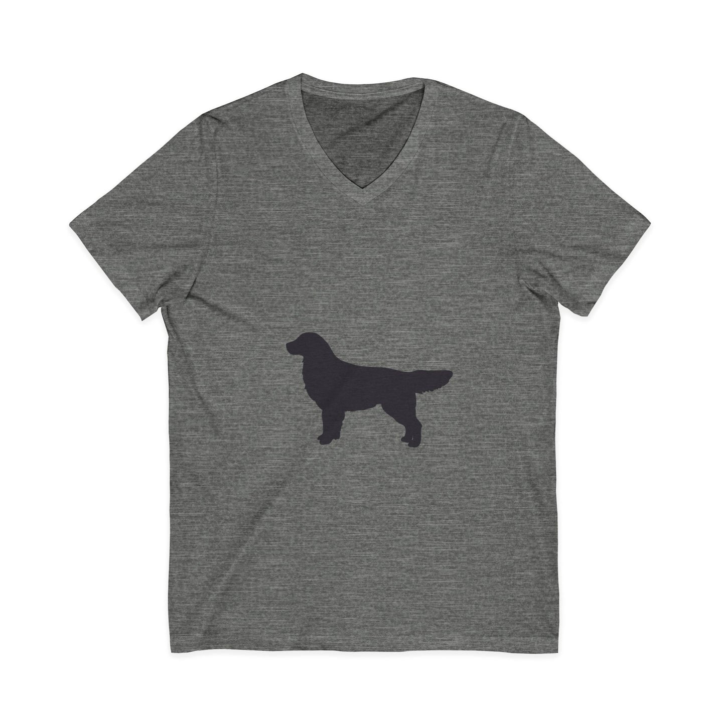 Golden Silhouette Unisex Short Sleeve V-Neck Tee