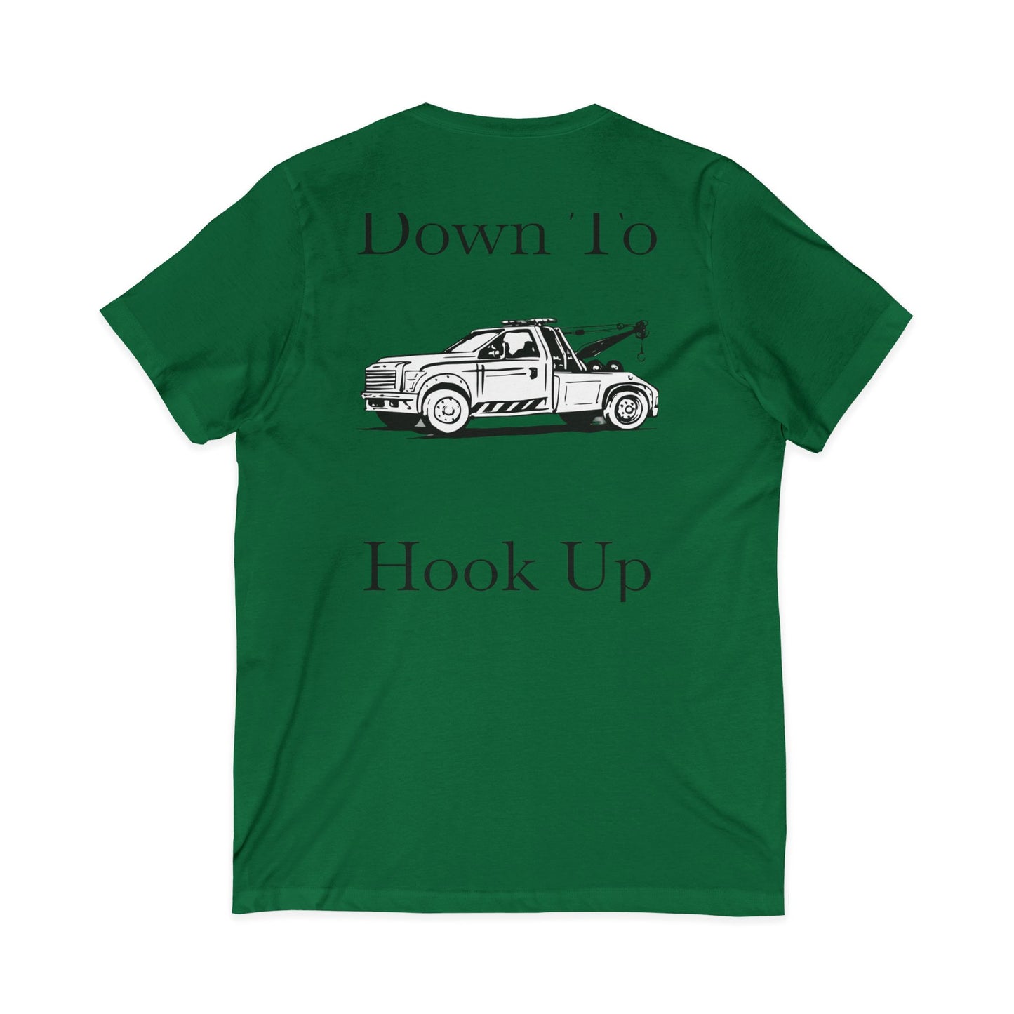 Down To Hook Up Unisex Short Sleeve V-Neck Tee
