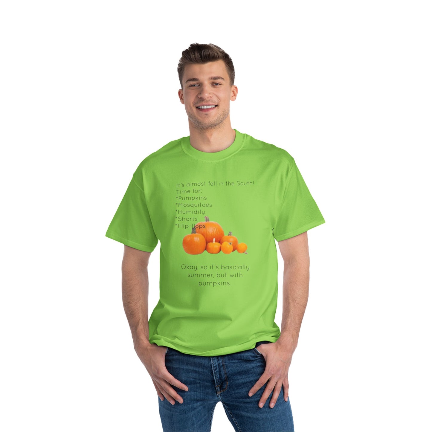 Fall In The South Men's Short-Sleeve Crewneck Tee