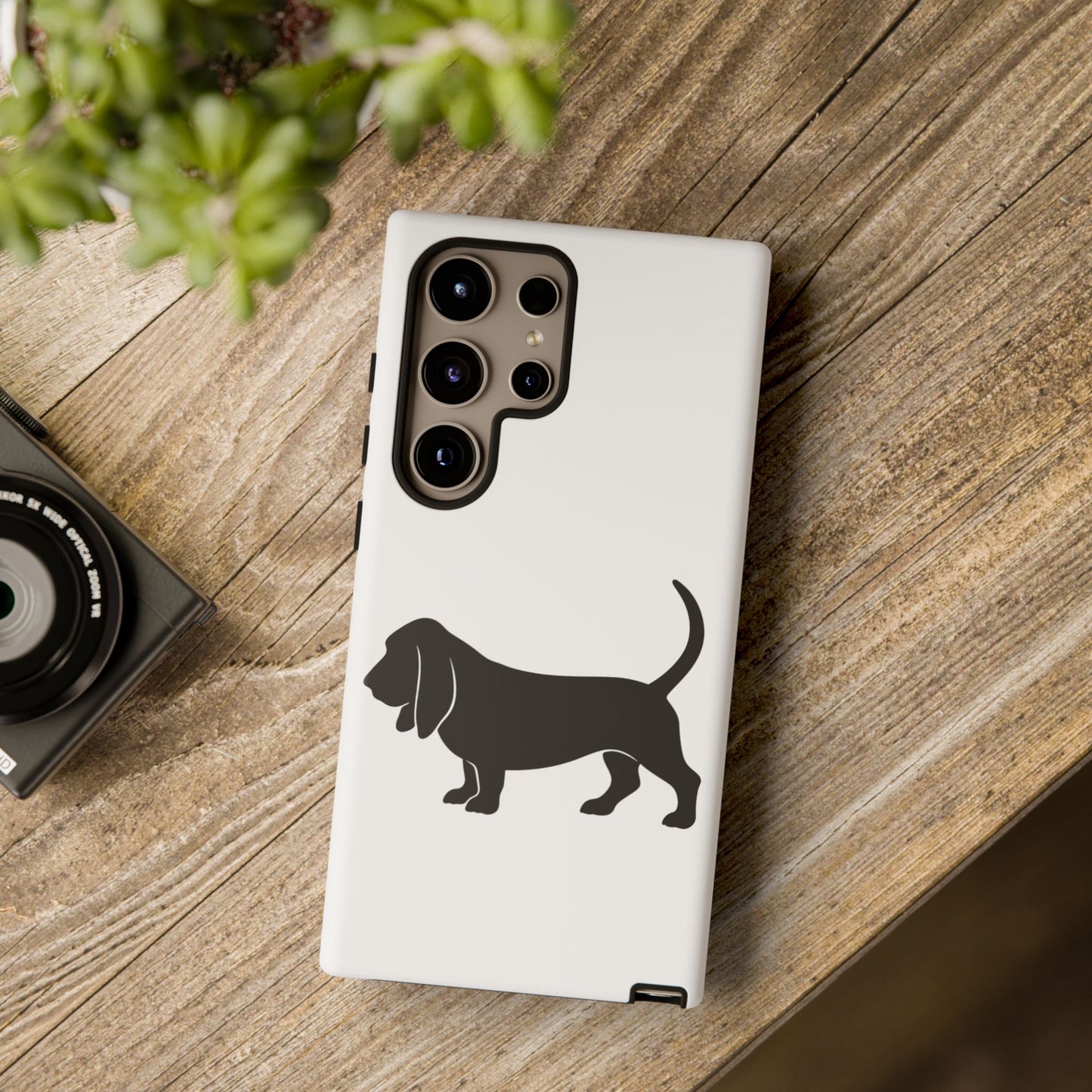 Basset Hound Silhouette Samsung Case