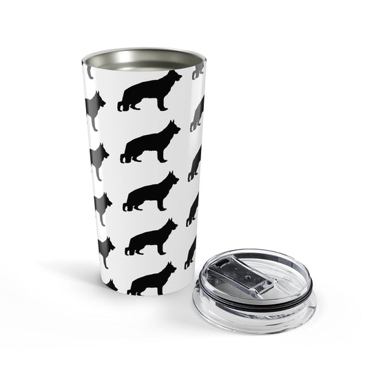 German Shepherd Silhouette Tumbler