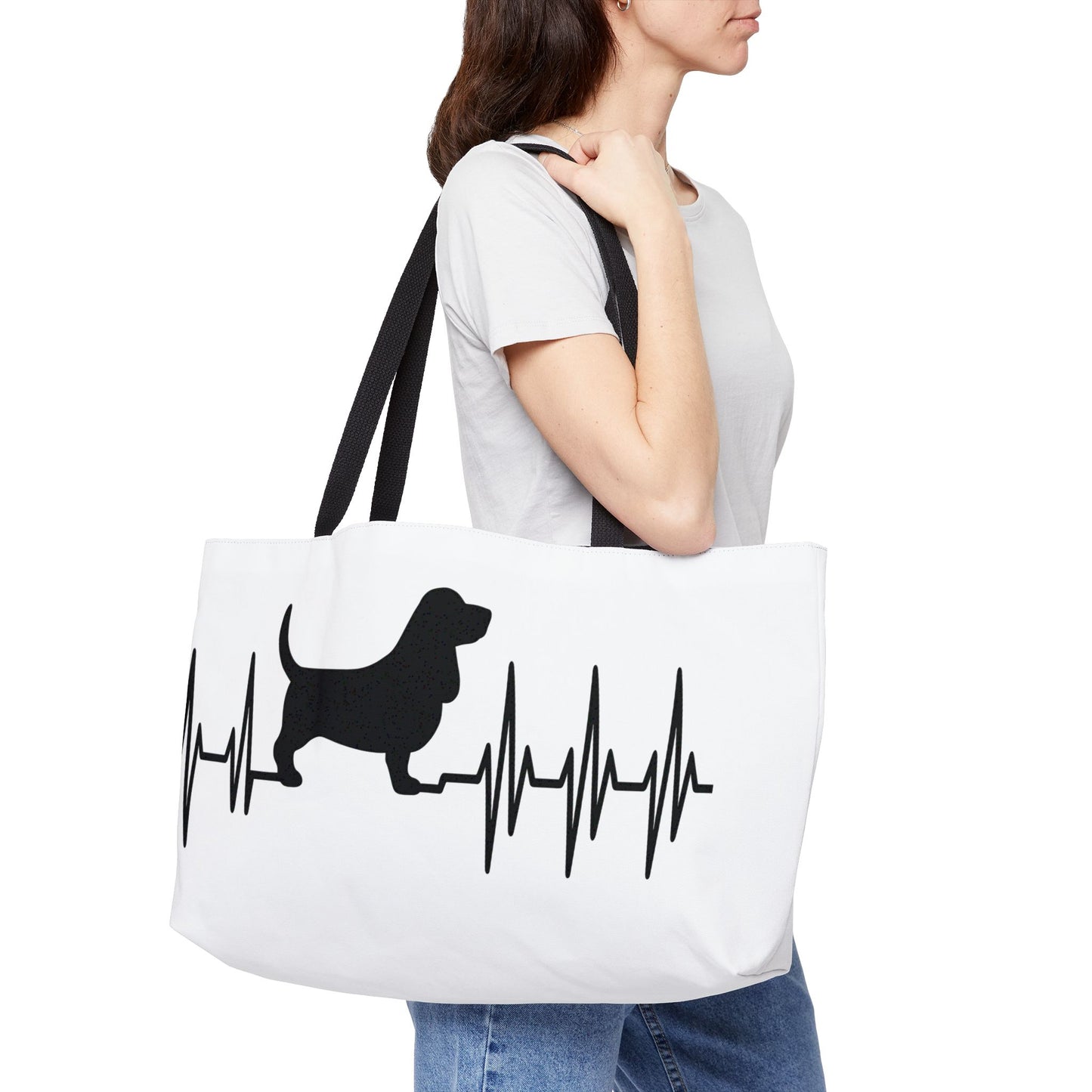 My Heart Beats For Basset Hounds Weekender Tote Bag