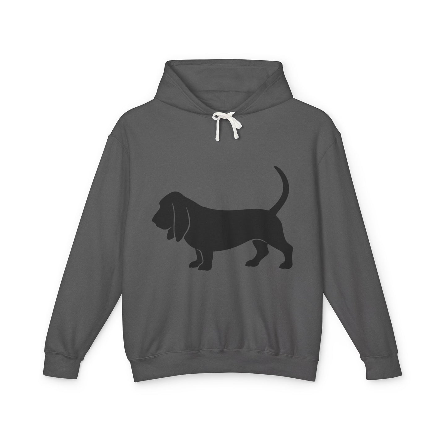 Basset Hound Silhouette Unisex Lightweight Hoodie