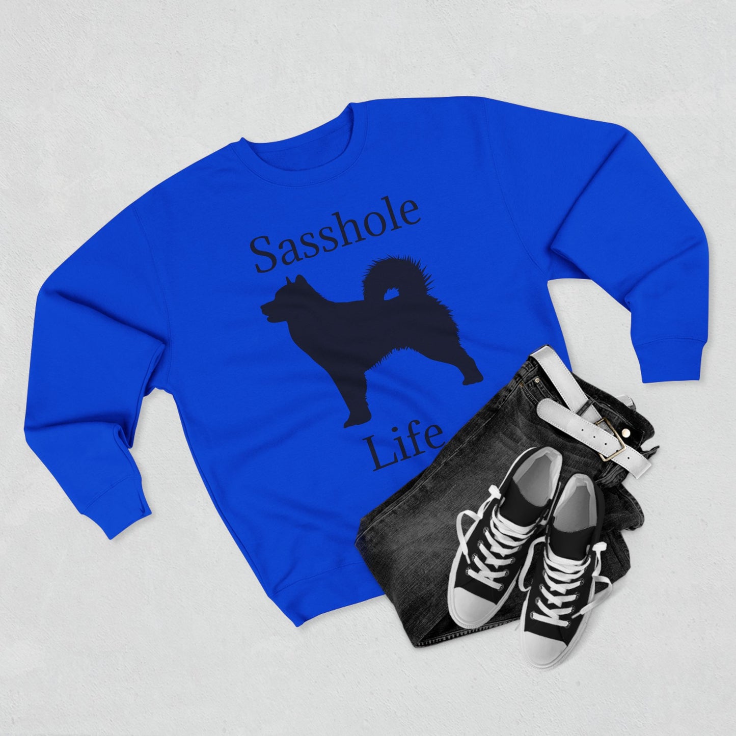 Sasshole Life Unisex Crewneck Sweatshirt