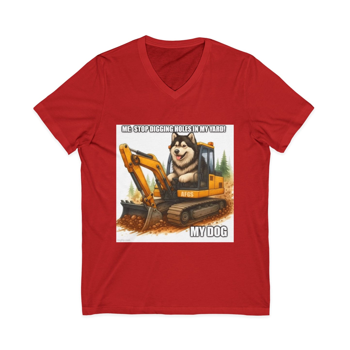 Digmaster Unisex Short Sleeve V-Neck Tee