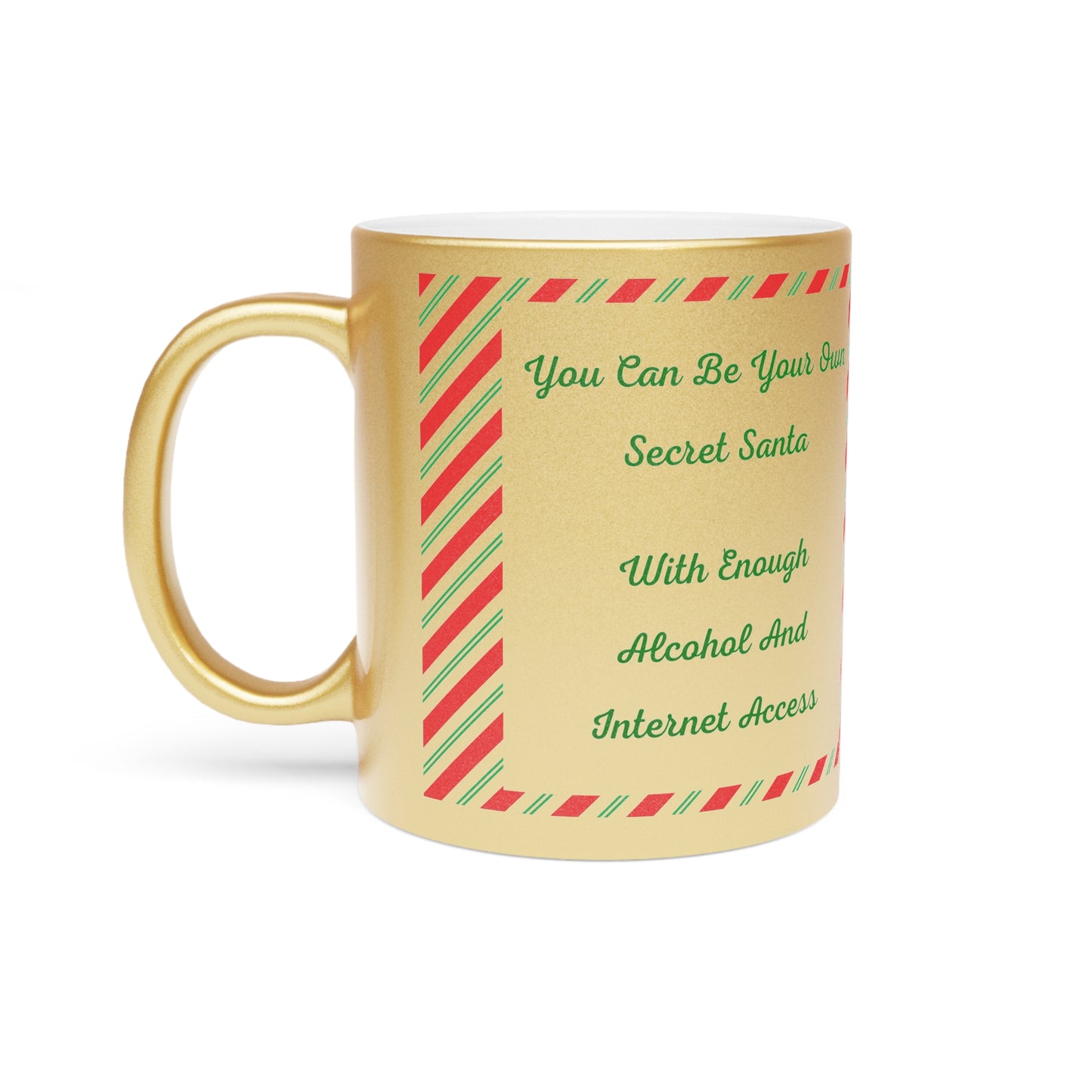 Your Own Secret Santa Metallic Coffee Mug