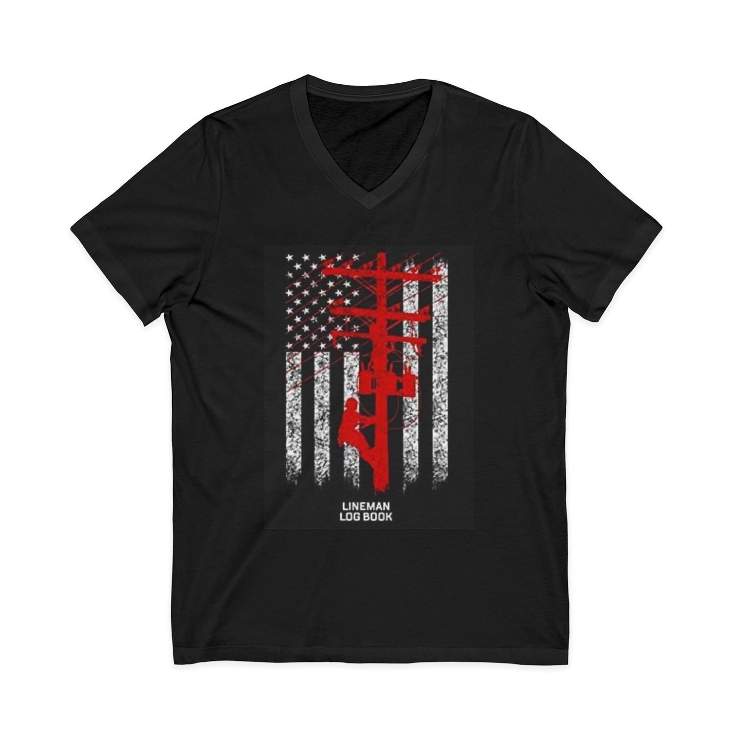 Lineman Unisex Short Sleeve V-Neck Tee