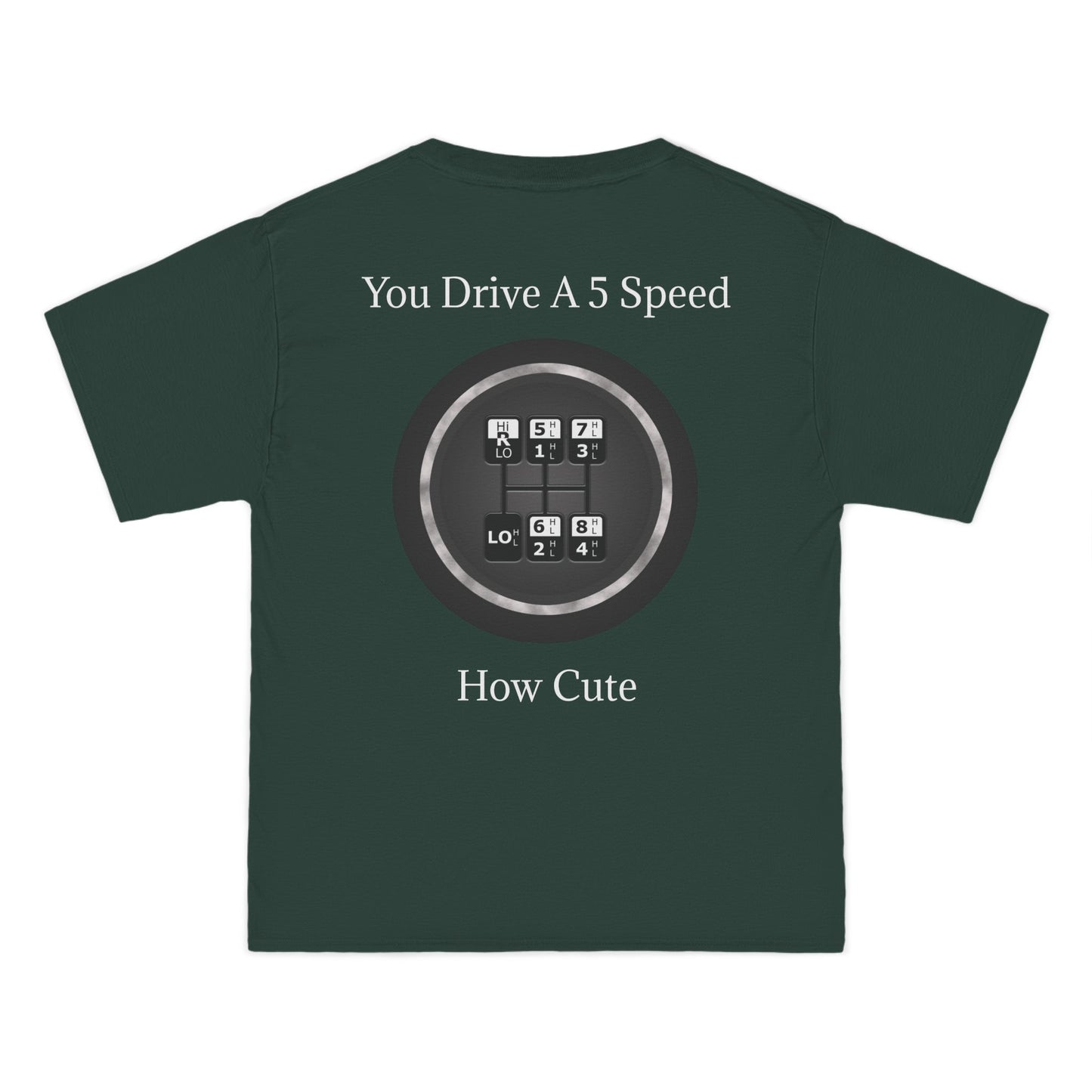 5 Speed How Cute Men's Short-Sleeve Crewneck Tee