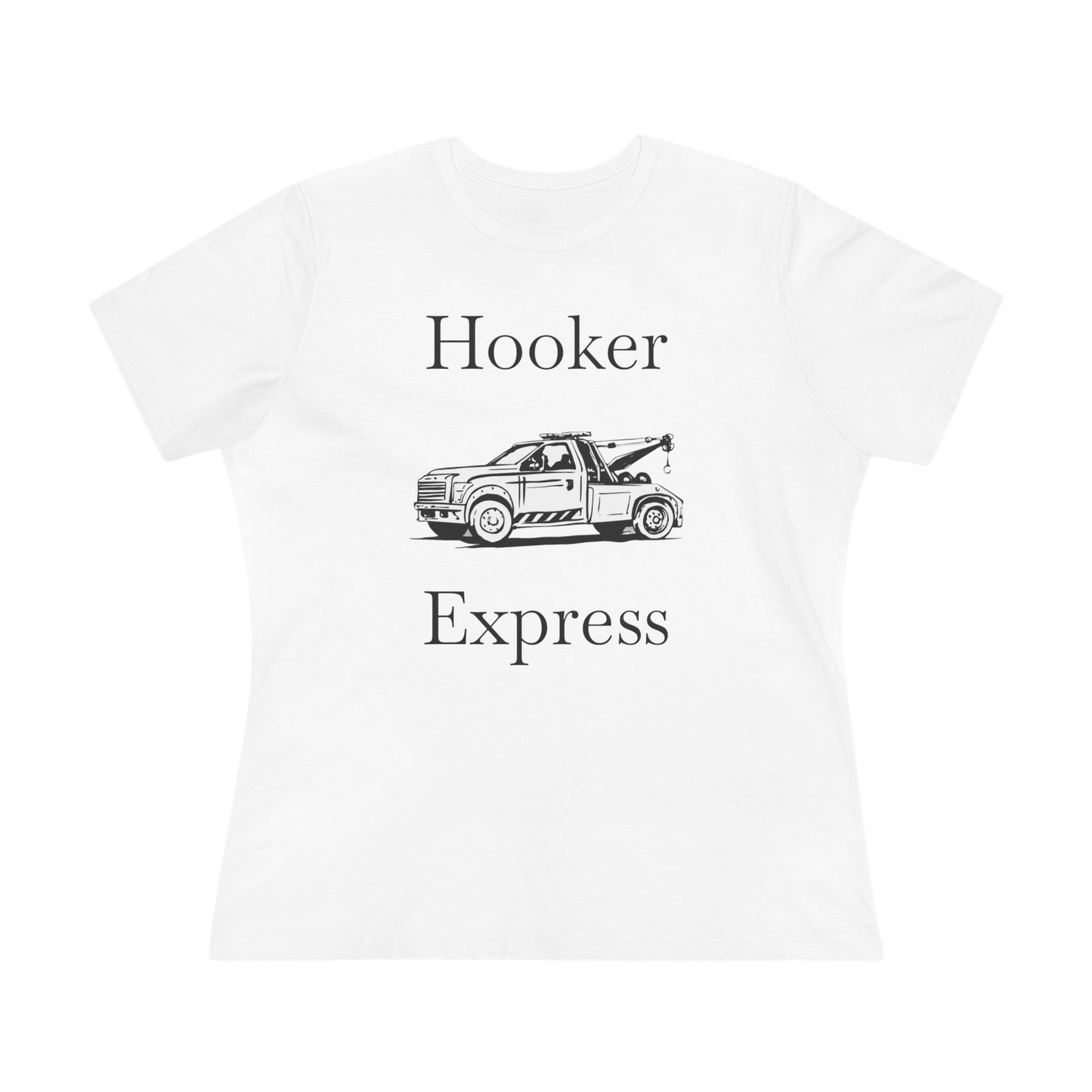 H**ker Express Wheel Lift Tow Truck Women's Short Sleeve Crewneck Tee