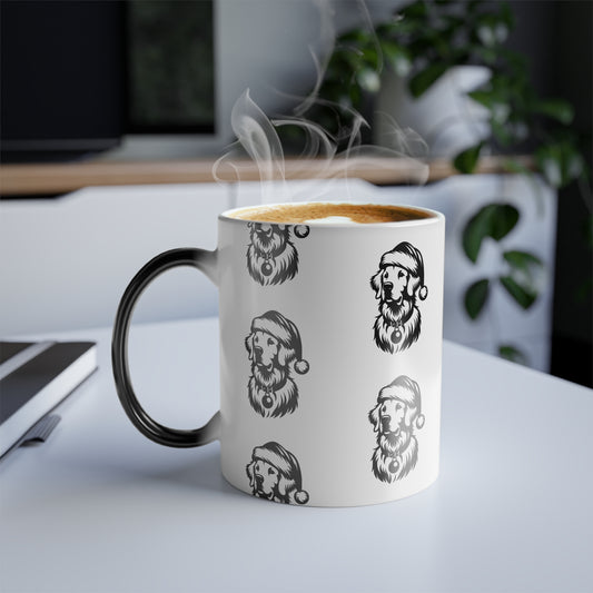 Santa Paws Golden Color Changing Mug