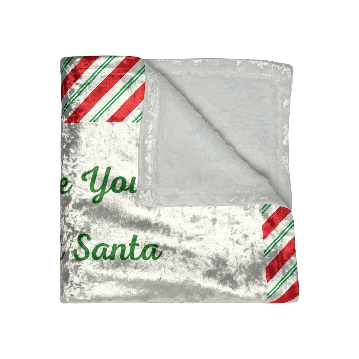 Your Own Secret Santa Crushed Velvet Blanket