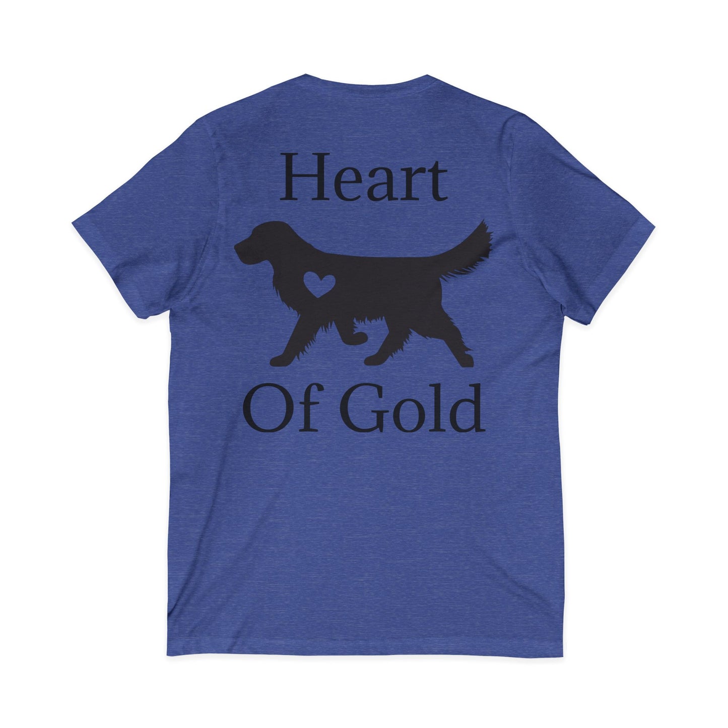 Heart Of Gold Unisex Short Sleeve V-Neck Tee