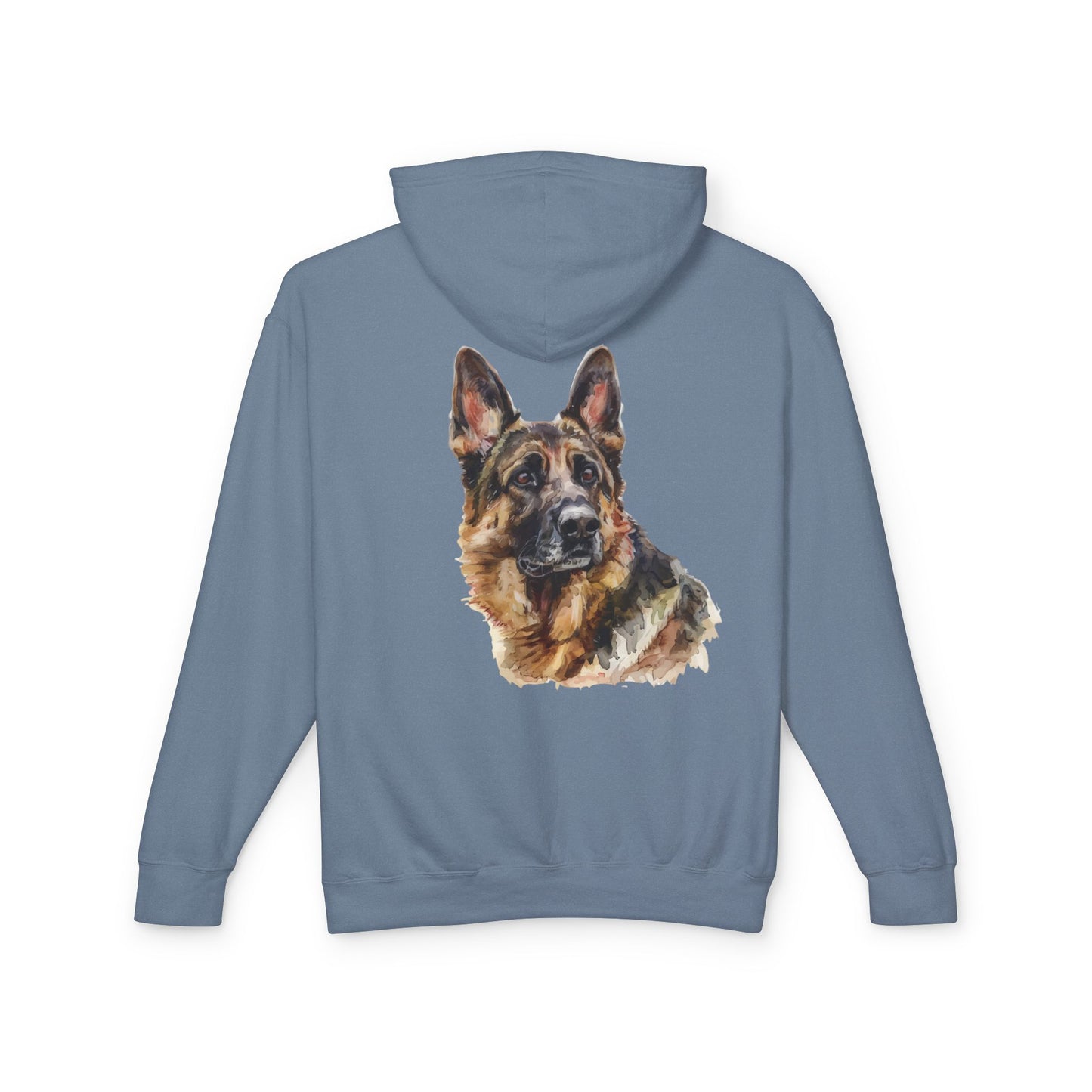 German Shepherd Head Unisex Lightweight Hoodie