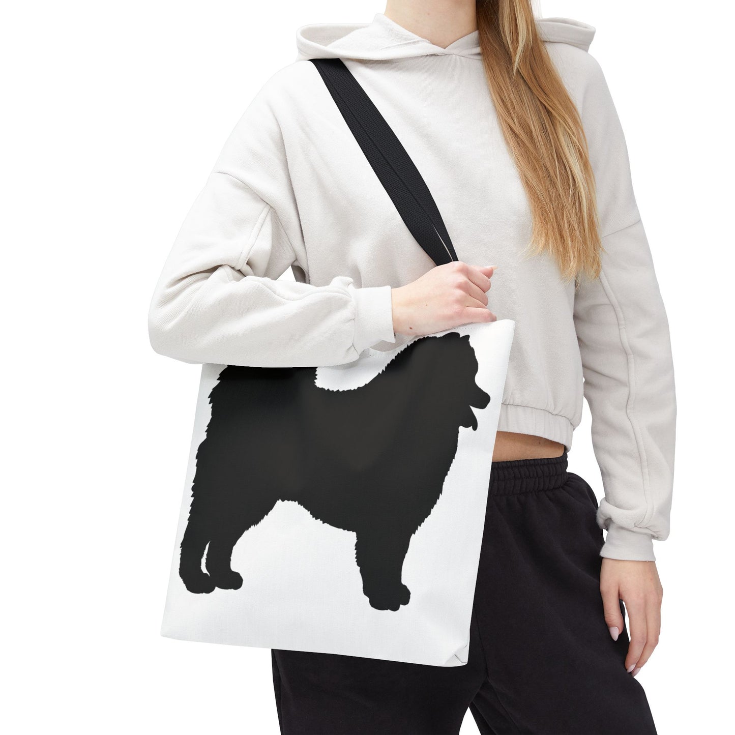 Samoyed Silhouette Tote Bag