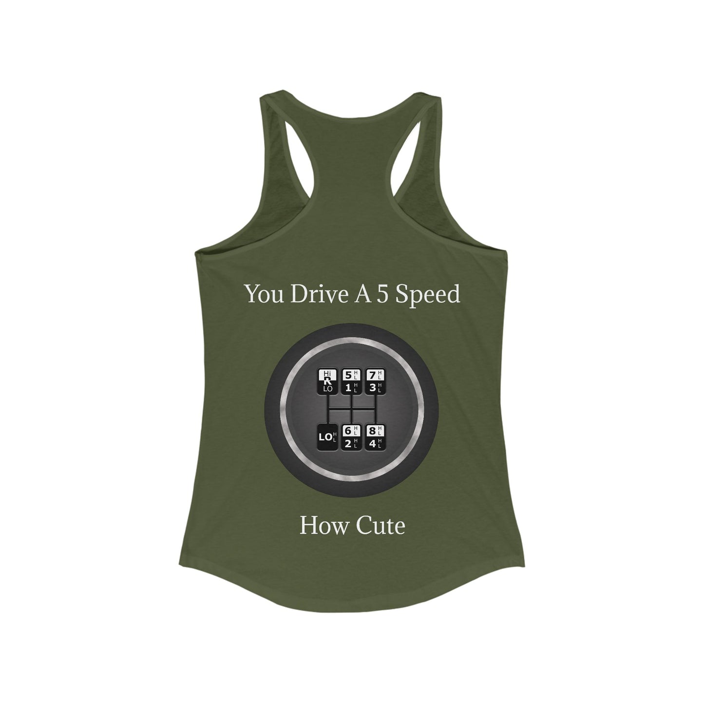 5 Speed How Cute Women's Racerback Tank