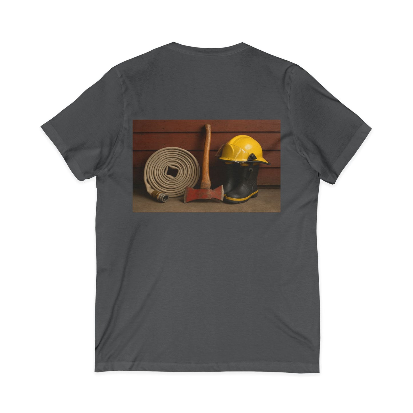Fire/Rescue Appreciation Unisex Short Sleeve V-Neck Tee